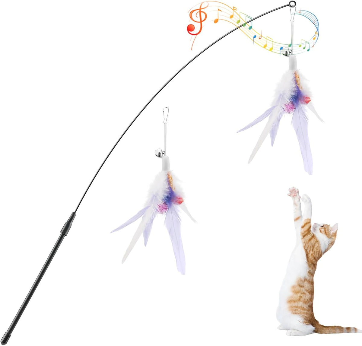 Paw & Co Long Feather Wand