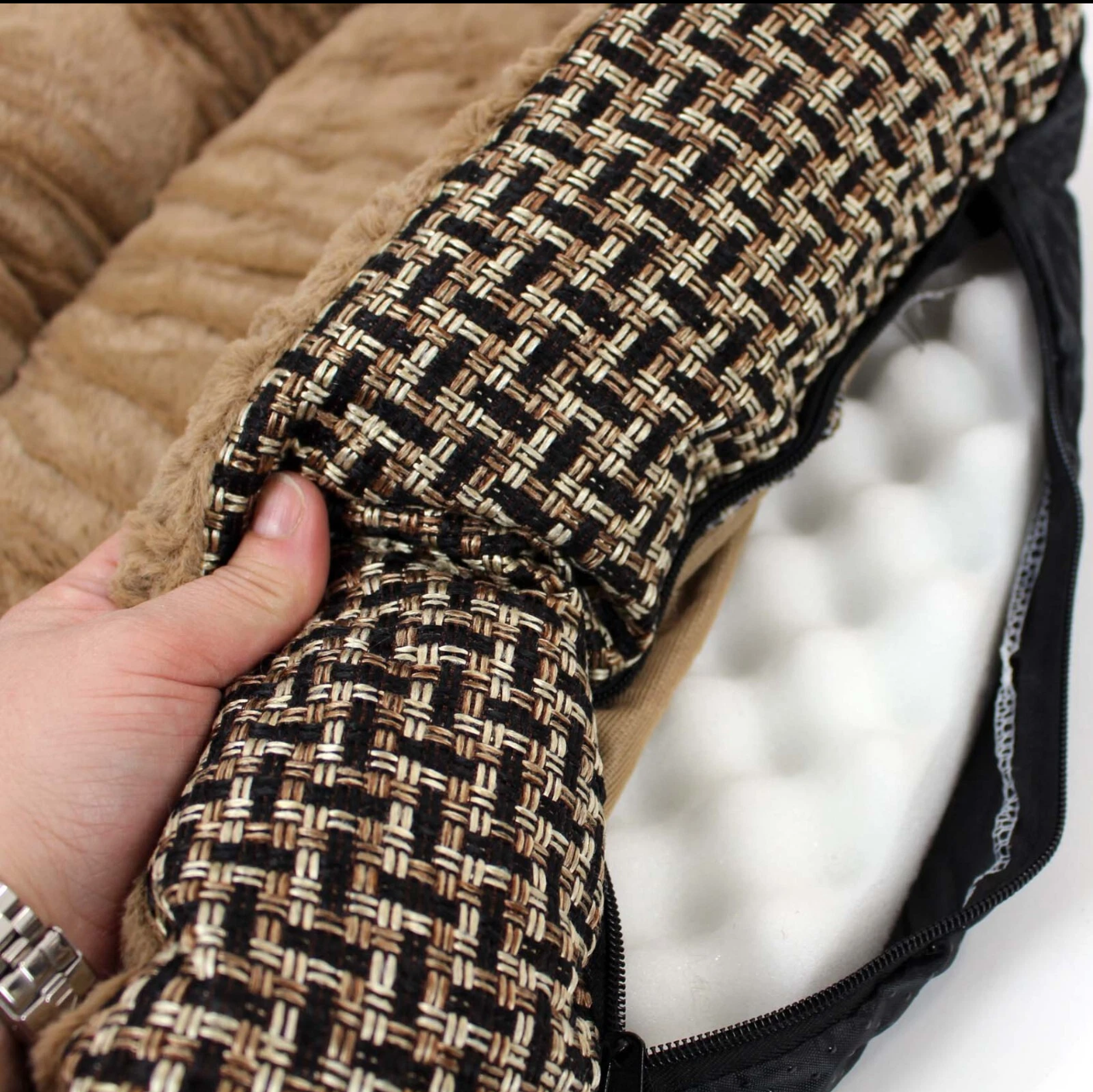 Paw & Co Deluxe Fleece Dog Bed