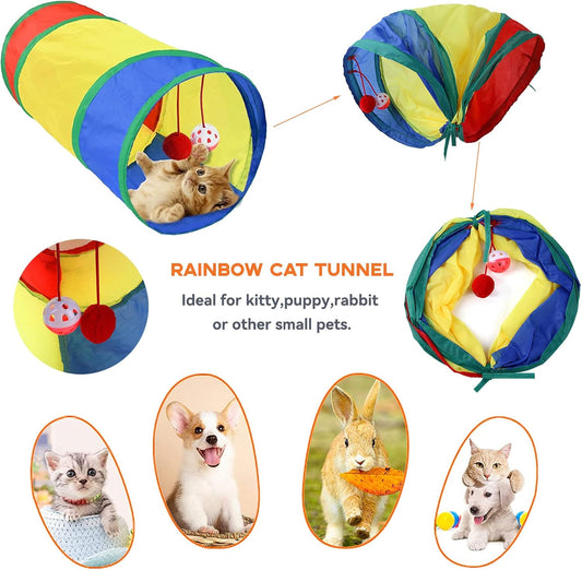 Paw & Co Kitten Play Kit with Tunnel (20 Pcs)