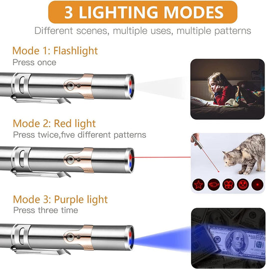 Paw & Co 7-in-1 Rechargeable Interactive Cat Wand