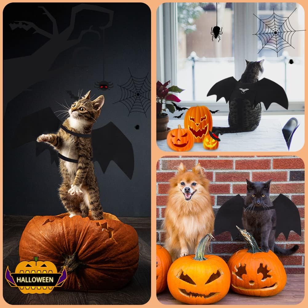 Paw & Co Cat Bat Wings with Pumpkin Bell