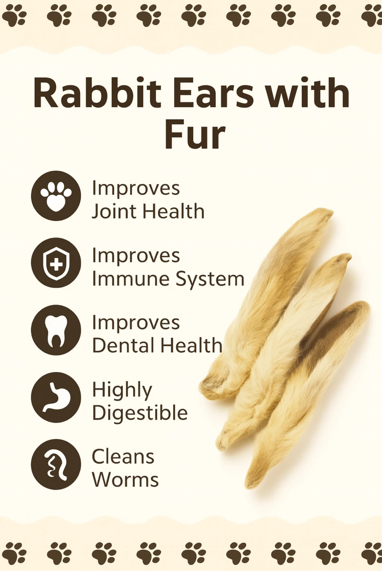 Paw & Co Rabbit Ears 1kg