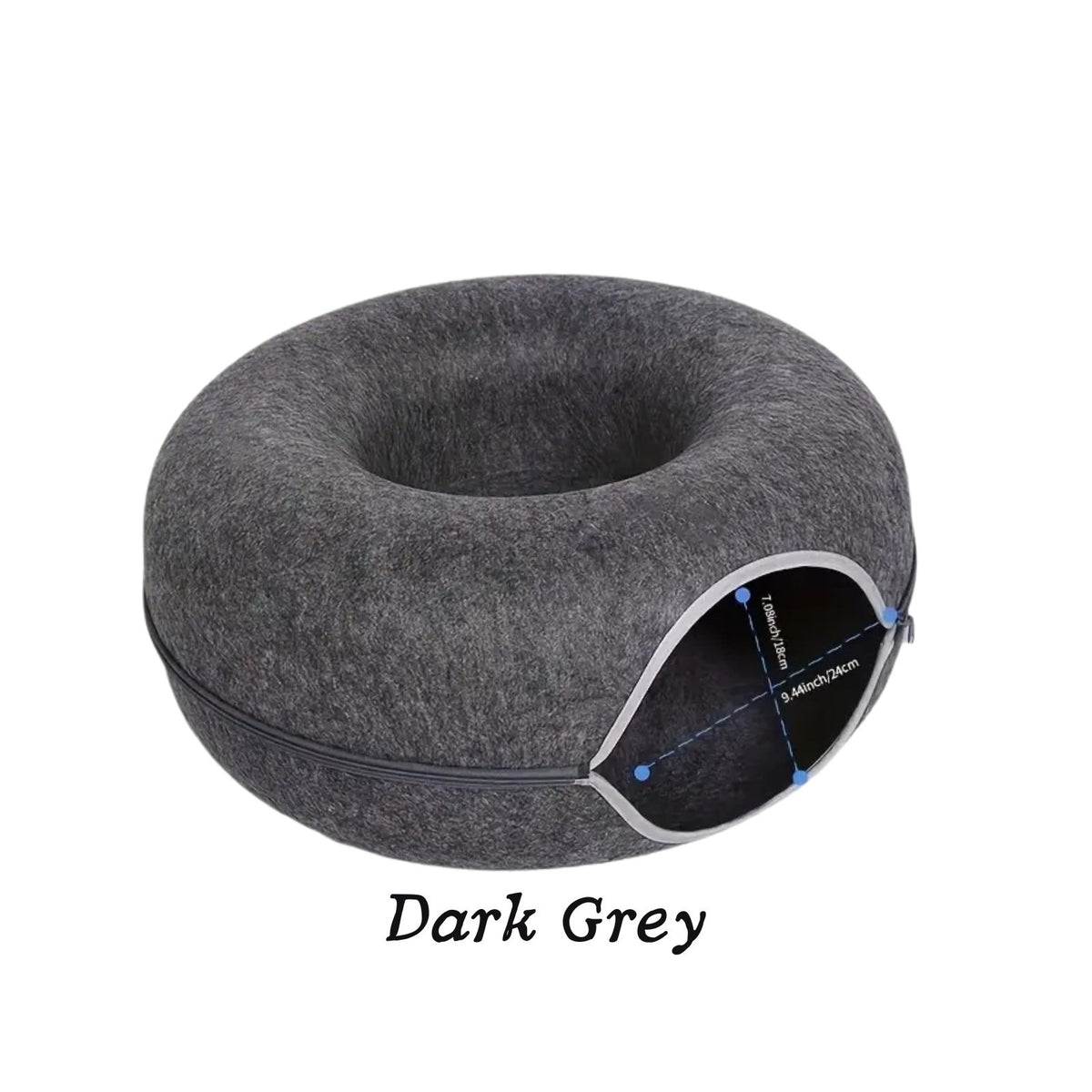 Paw & Co felt cat cave bed