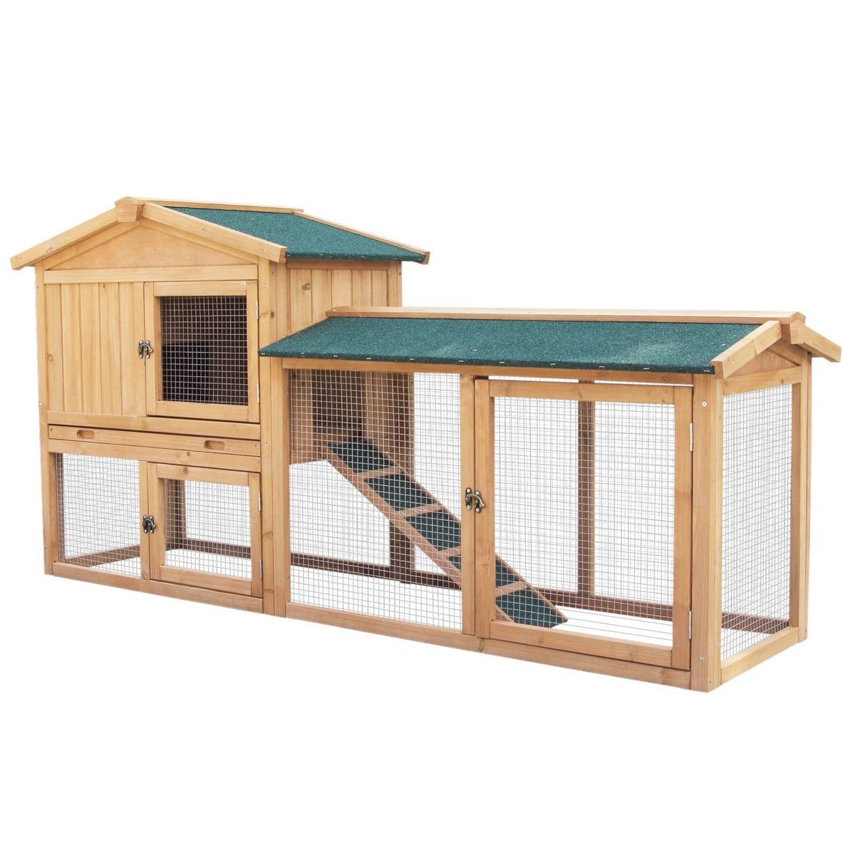 Two-Tier Hutch and Run - Paw & Co