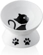 Paw & Co Tilted Ceramic Cat Bowl