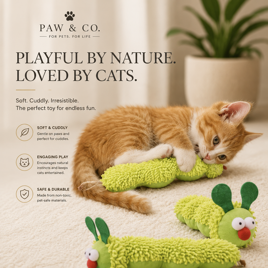 Paw & Co Caterpillar Catnip toy