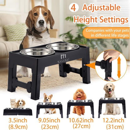 Paw & Co Adjustable Raised Bowl Stand