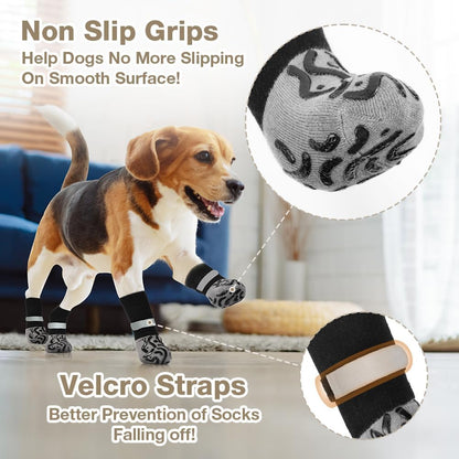 Paw & Co Anti-Slip Grip Socks (2 Pairs)