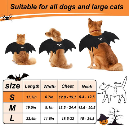 Paw & Co Cat Bat Wings with Pumpkin Bell