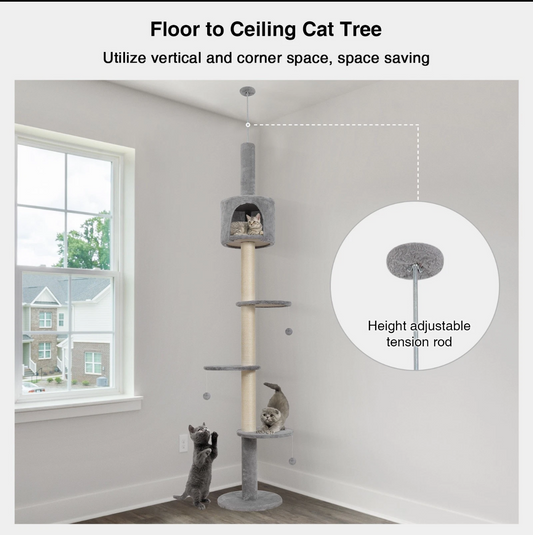 Paw & Co Floor to Ceiling Cat Tree