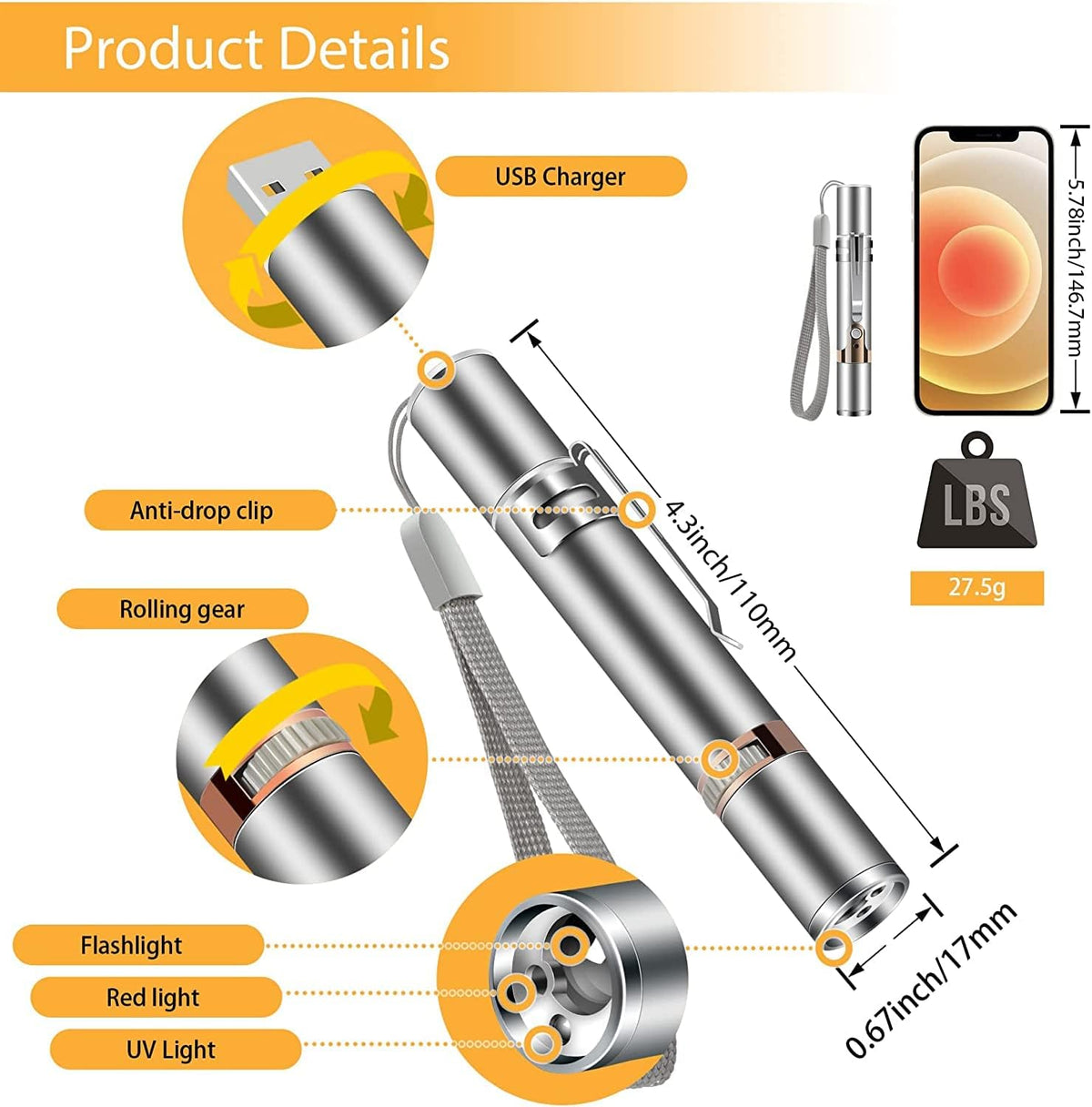 Paw & Co 7-in-1 Rechargeable Interactive Cat Wand