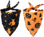 Paw & Co Witch & Pumpkin Bandanas (2 Pack)