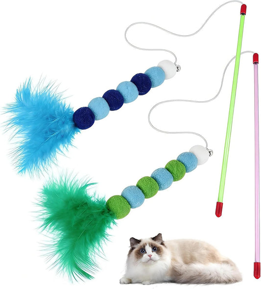 Paw & Co Feather Wand Teaser (2pk)
