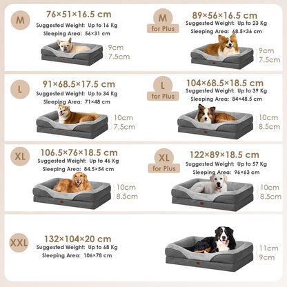 Paw & Co Orthopaedic Memory Foam Sofa Bed XL