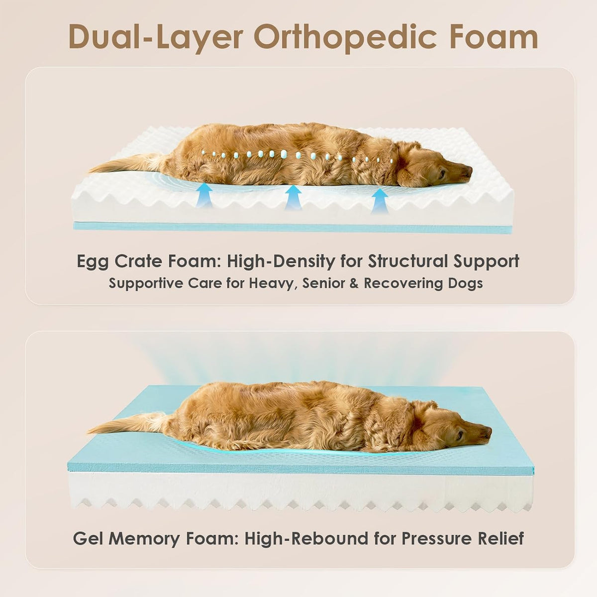 Paw & Co Orthopaedic Memory Foam Sofa Bed XL