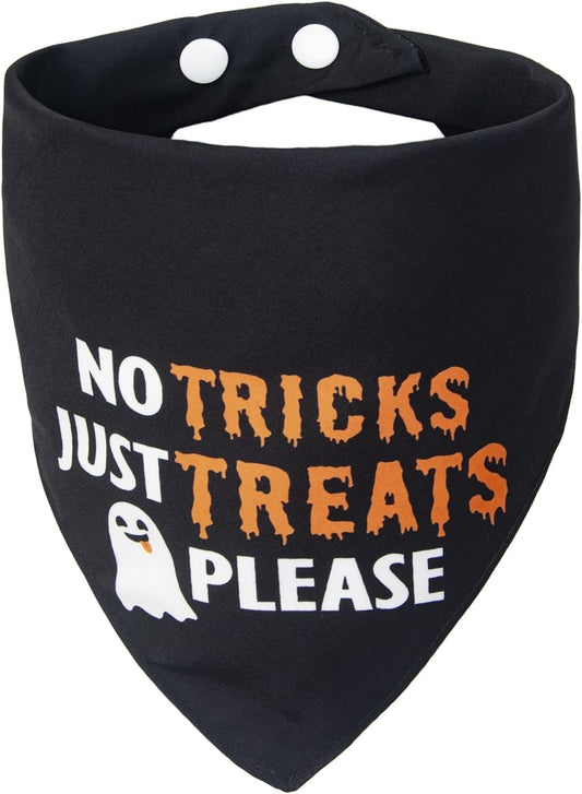 Paw & Co 'No Tricks Just Treats' Dog Bandana (Large)