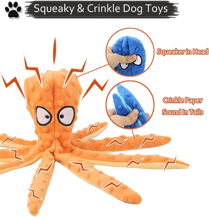 Paw & Co Squeaky Octopus Plush Toy