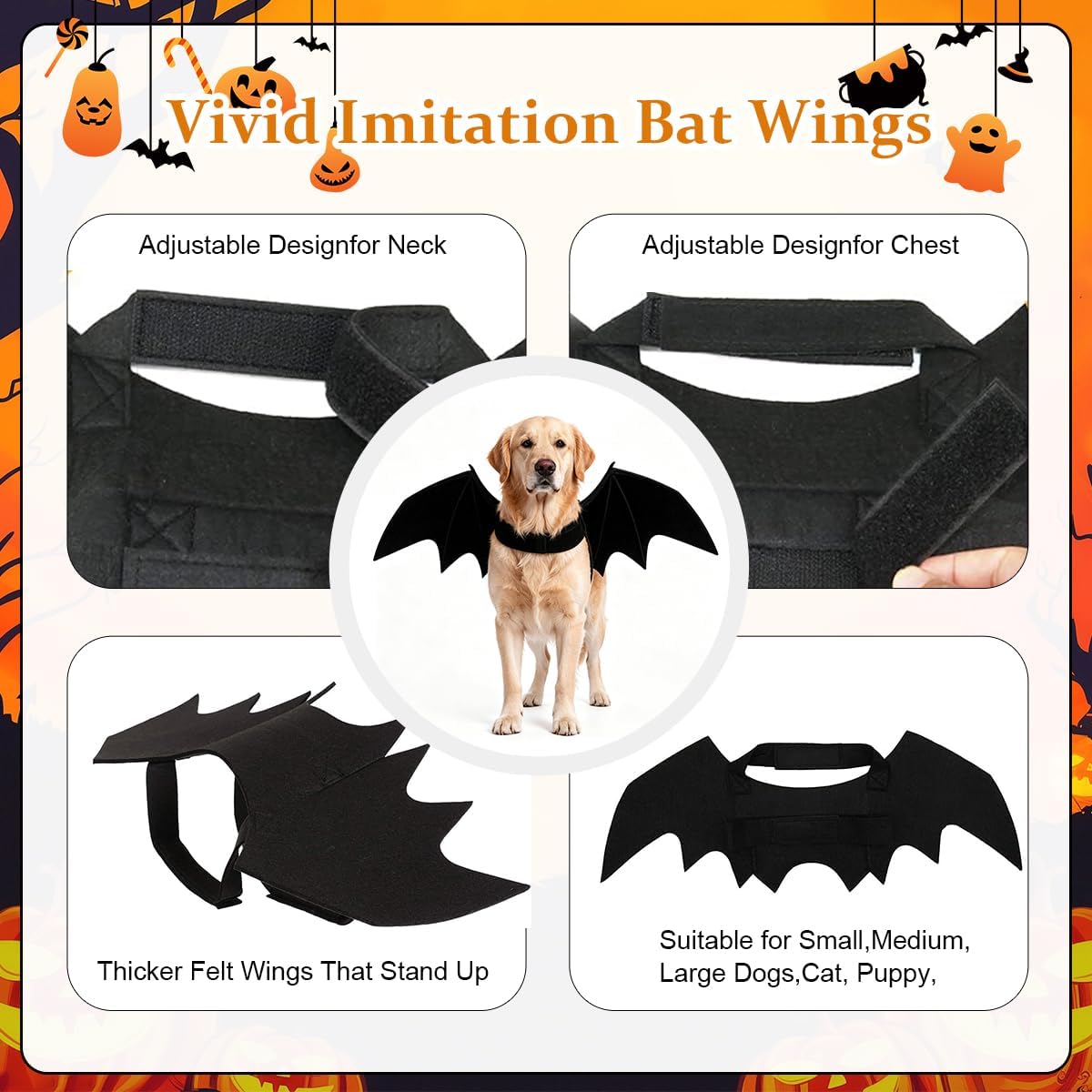 Paw & Co Bat Wings Pet Costume