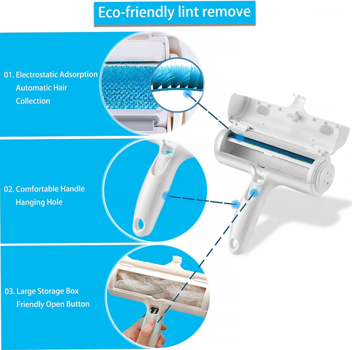Paw & Co Reusable Pet Hair Remover Roller