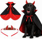 Paw & Co Devil Horns & Reversible Cape Set (Large)