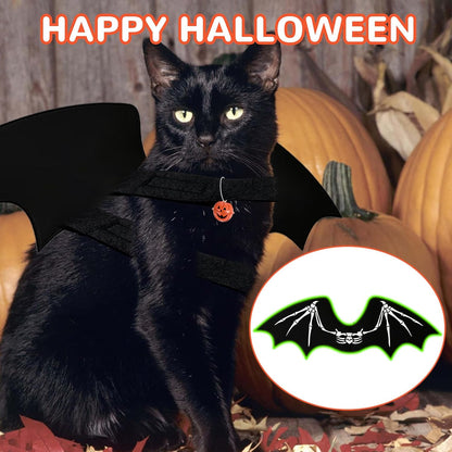 Paw & Co Light-Up Skeleton Bat Wings