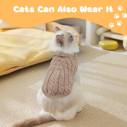 Paw & Co Knitted Turtleneck Jumper (2 Pack)