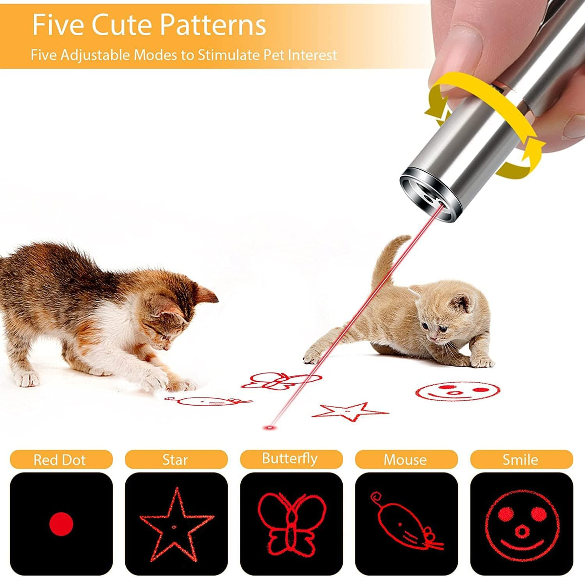Paw & Co 7-in-1 Rechargeable Interactive Cat Wand