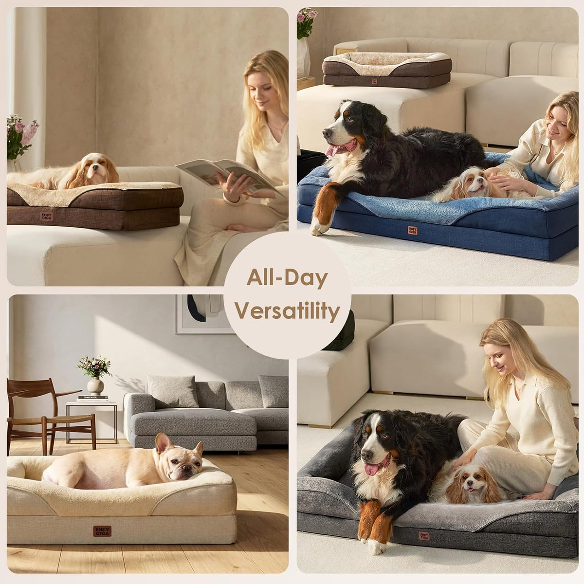 Paw & Co Orthopaedic Memory Foam Sofa Bed XL
