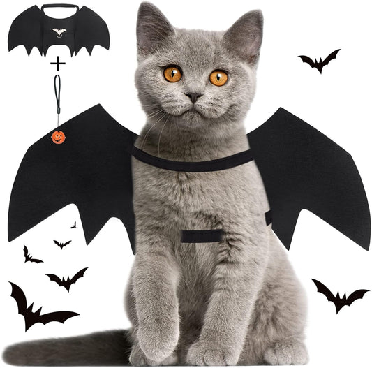Paw & Co Cat Bat Wings with Pumpkin Bell