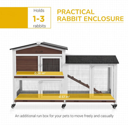 Rabbit hutch lockable doors