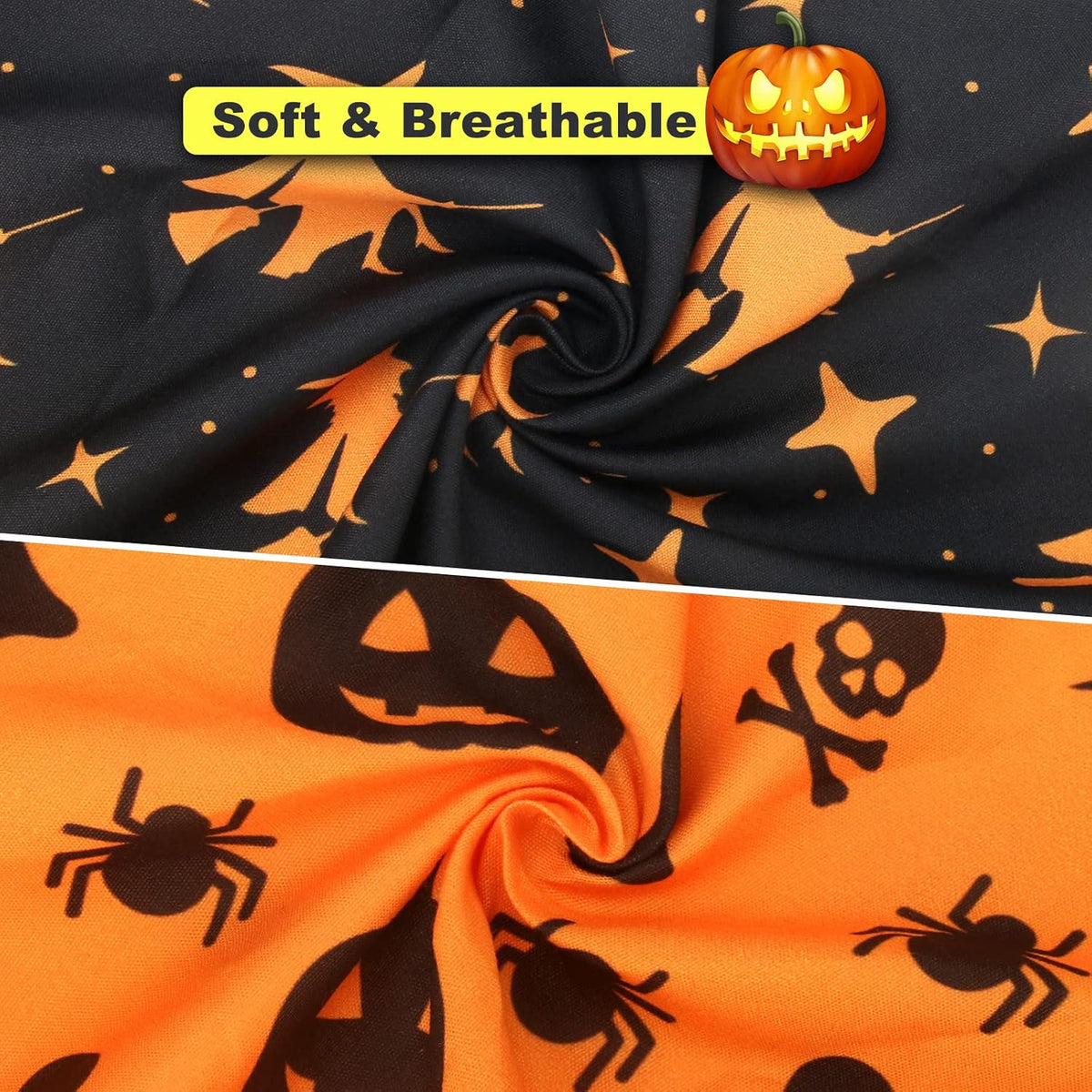 Paw & Co Witch & Pumpkin Bandanas (2 Pack)