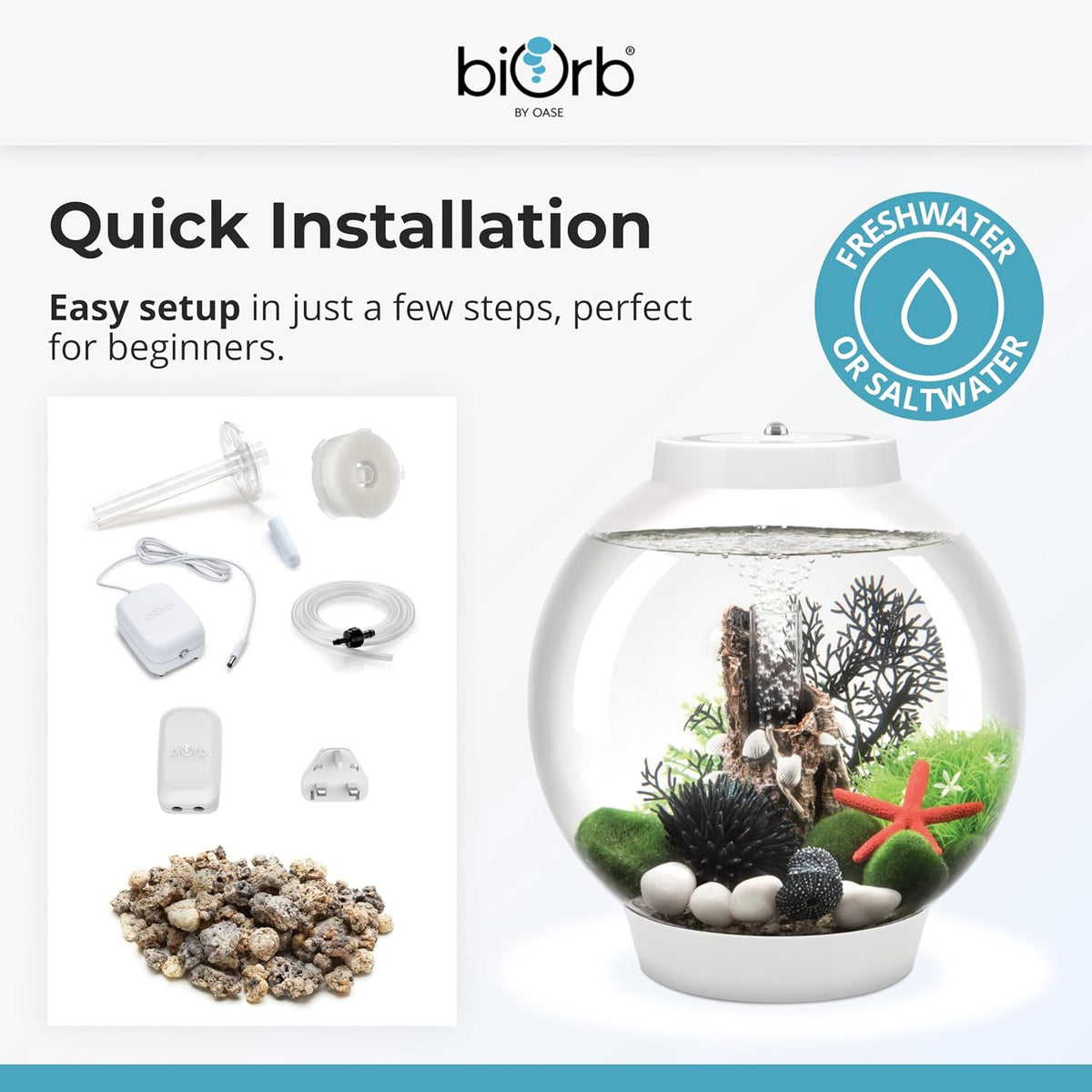 Aquarium components included