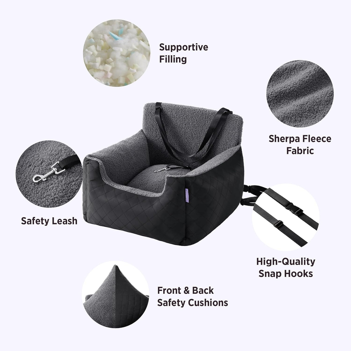 Paw & Co Small Dog Car Booster Seat