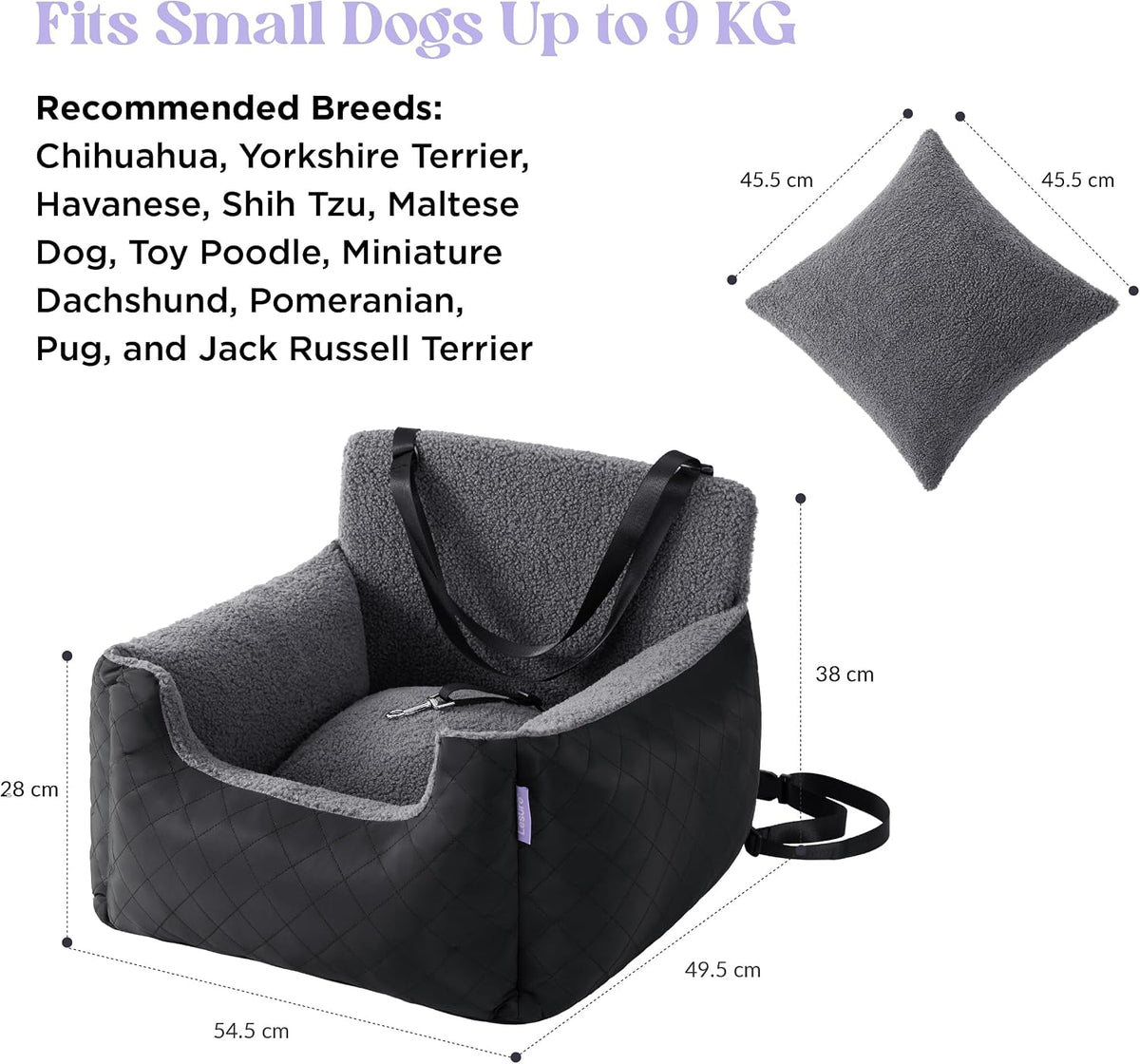 Paw & Co Small Dog Car Booster Seat