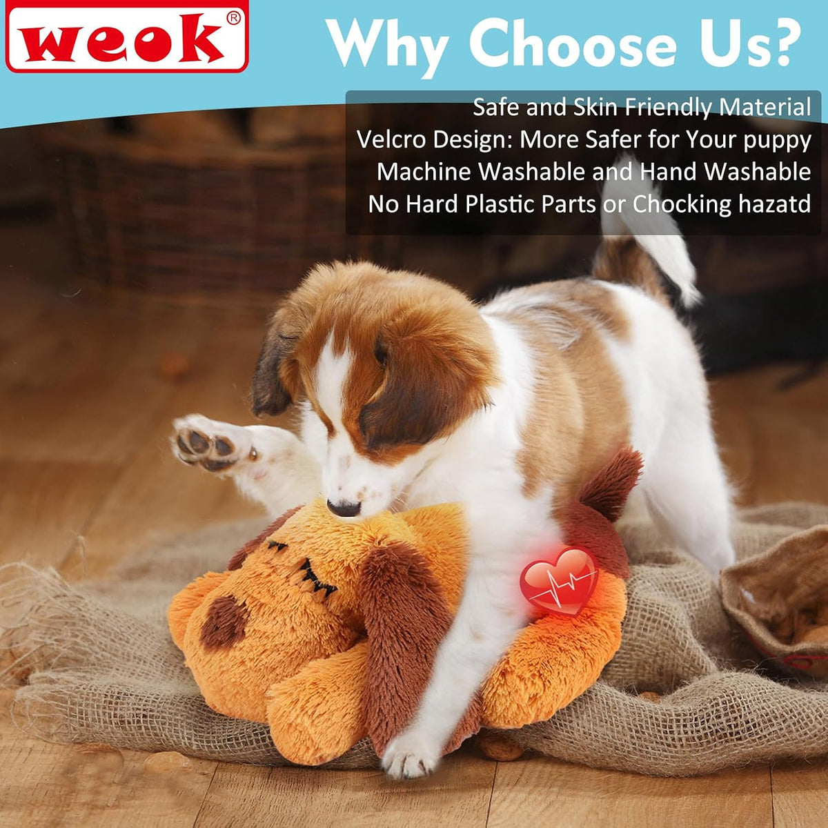 Paw & Co Heartbeat Comfort Puppy Toy