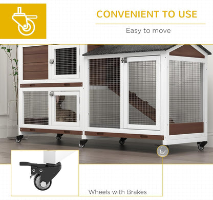 Rabbit hutch pull-out tray