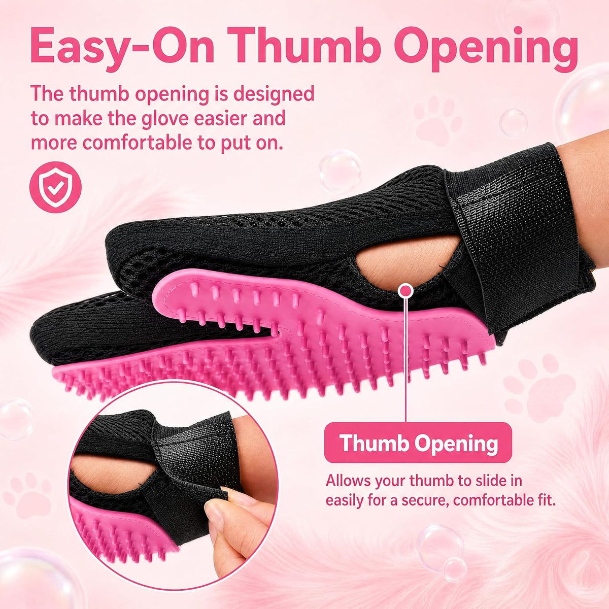 Paw & Co Deshedding Grooming Gloves (Pair)
