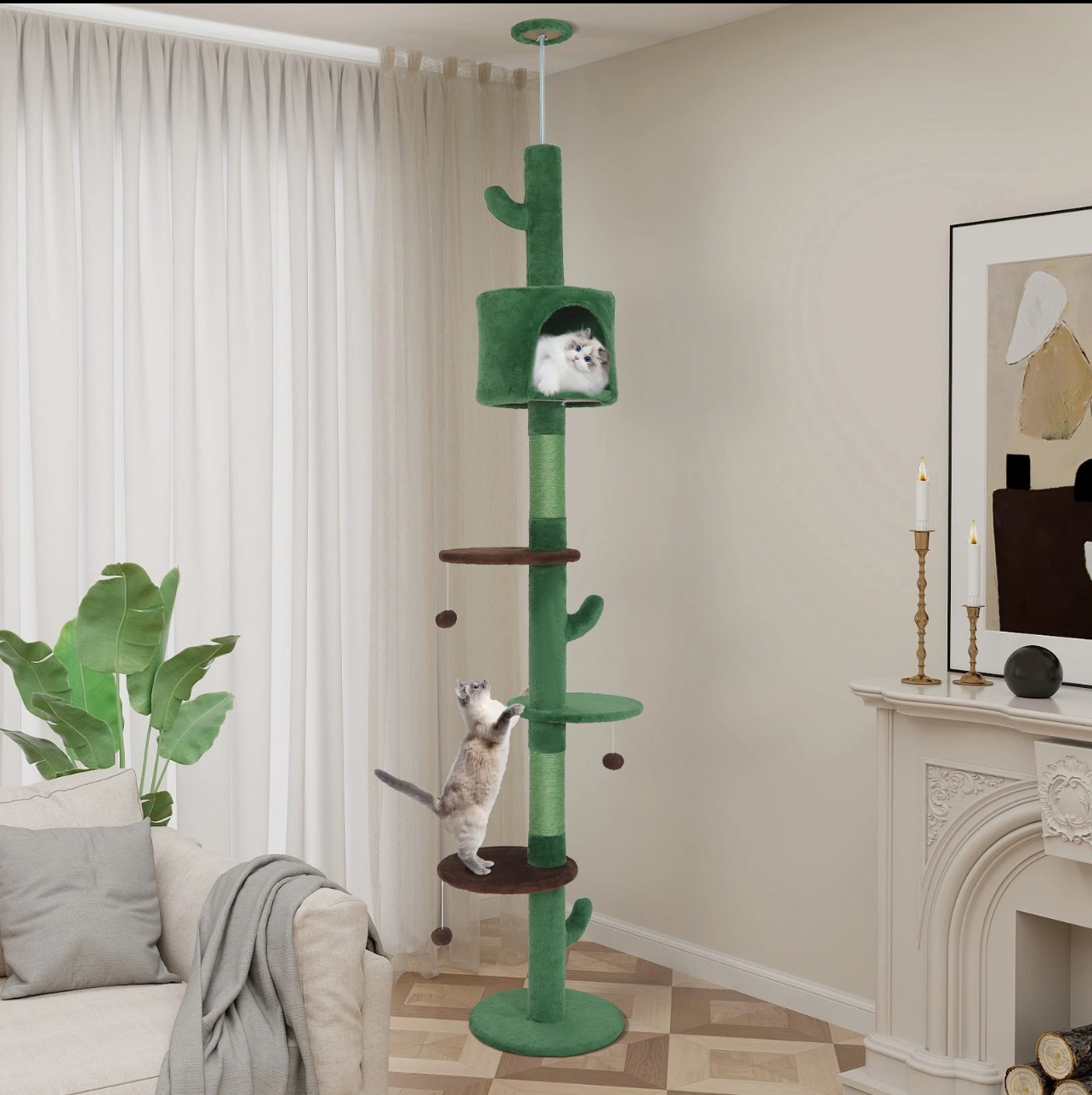 Paw & Co Floor to Ceiling Cat Tree