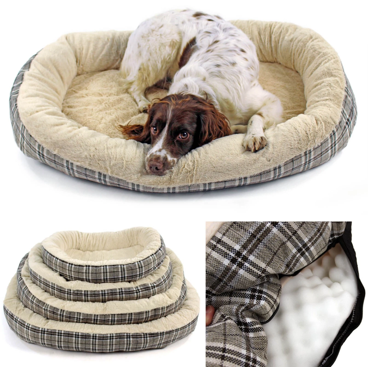 Paw & Co Deluxe Fleece Dog Bed