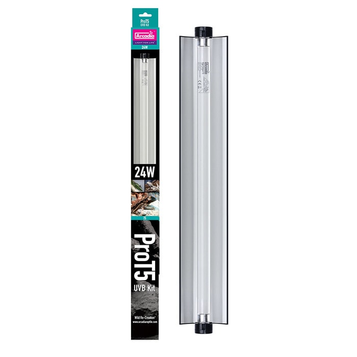 T5 UVB lighting unit with reflector