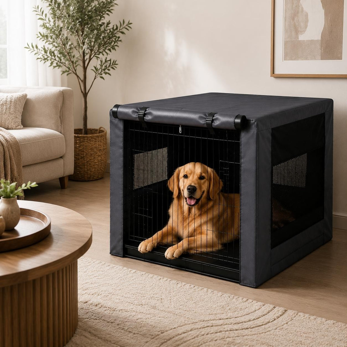 Paw & Co Blackout Crate Cover 42" – view 3