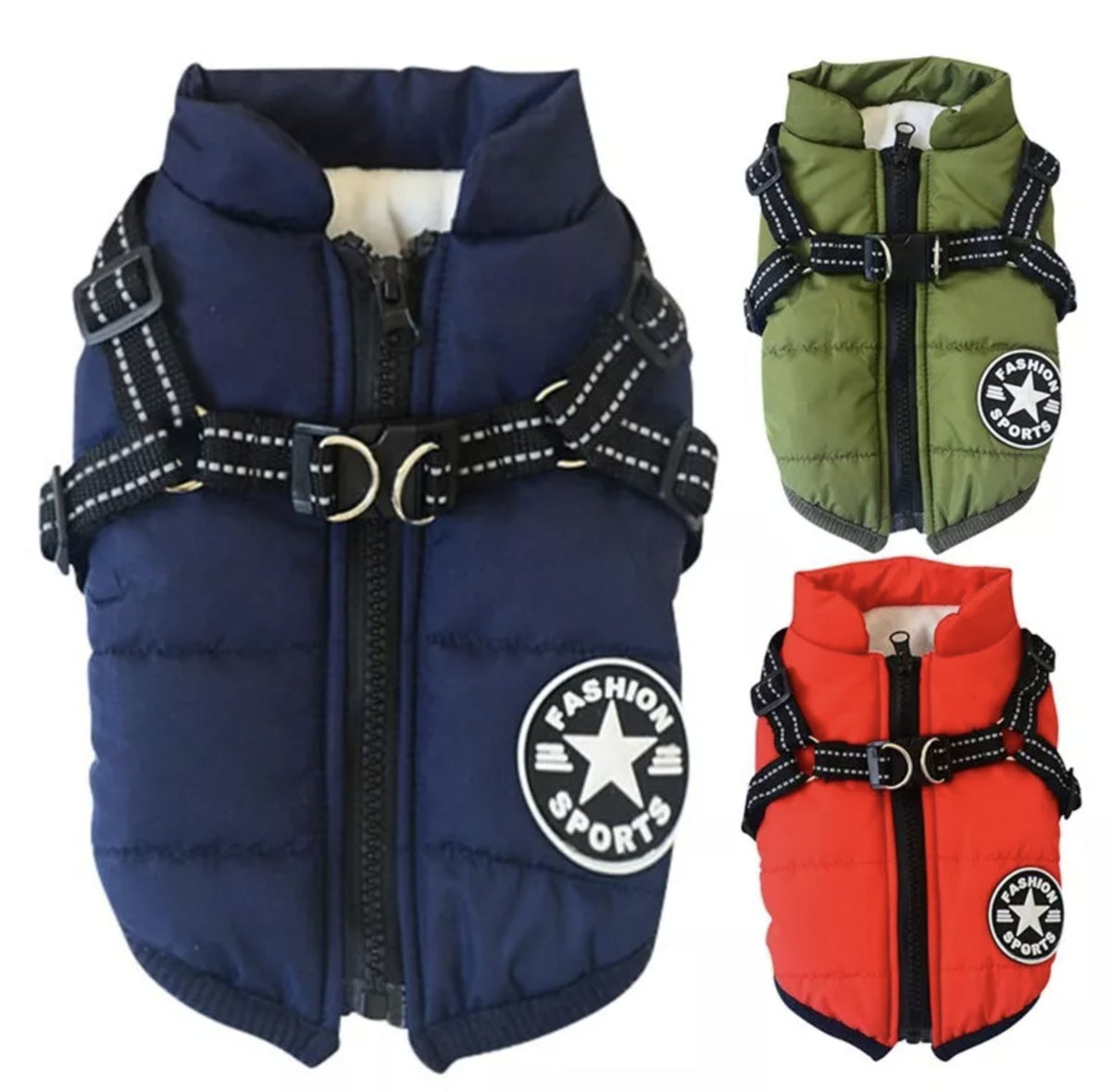 Coat with Harness Hole - Paw & Co