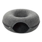Paw & Co dark grey felt cat cave bed
