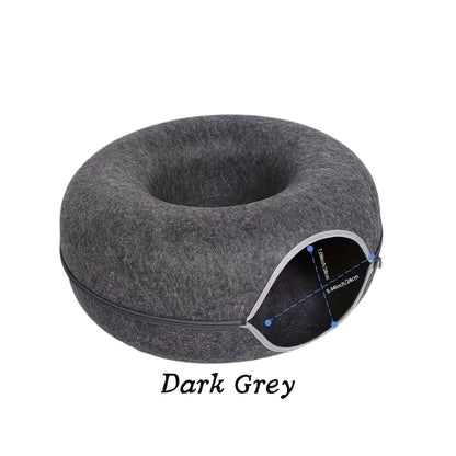 Paw & Co felt cat cave bed