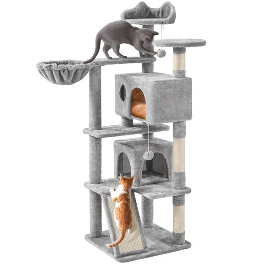 Grey Cat Tree - Paw & Co