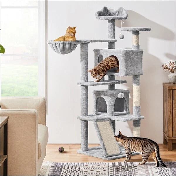 Grey Cat Tree - Paw & Co