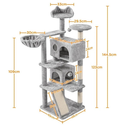 Grey Cat Tree - Paw & Co