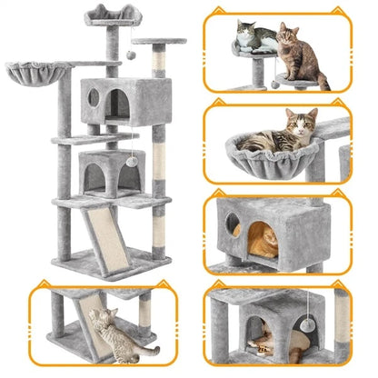 Grey Cat Tree - Paw & Co