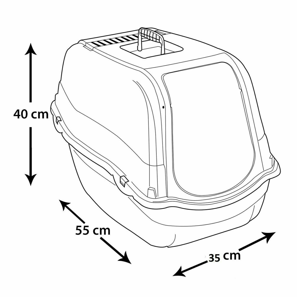 Hooded Litter Tray - Paw & Co