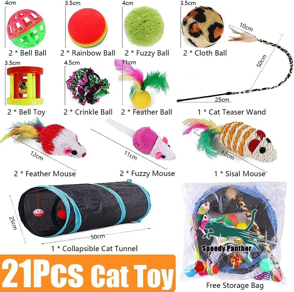 Indoor Cat Toy Set - Paw & Co